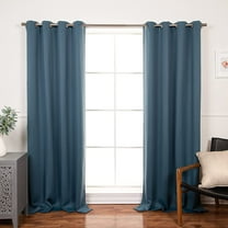 Best Home Fashion Blackout Curtain 2 Panels - Premium Thermal Insulated Window Treatment Blackout Drapes for Bedroom - Antique Bronze Grommet Top (Spruce, 52" W x 96" L)