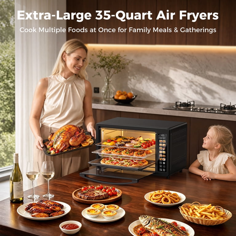 Patbrela 35QT Digital Toaster Oven Air Fryer with Rotisserie photo 2
