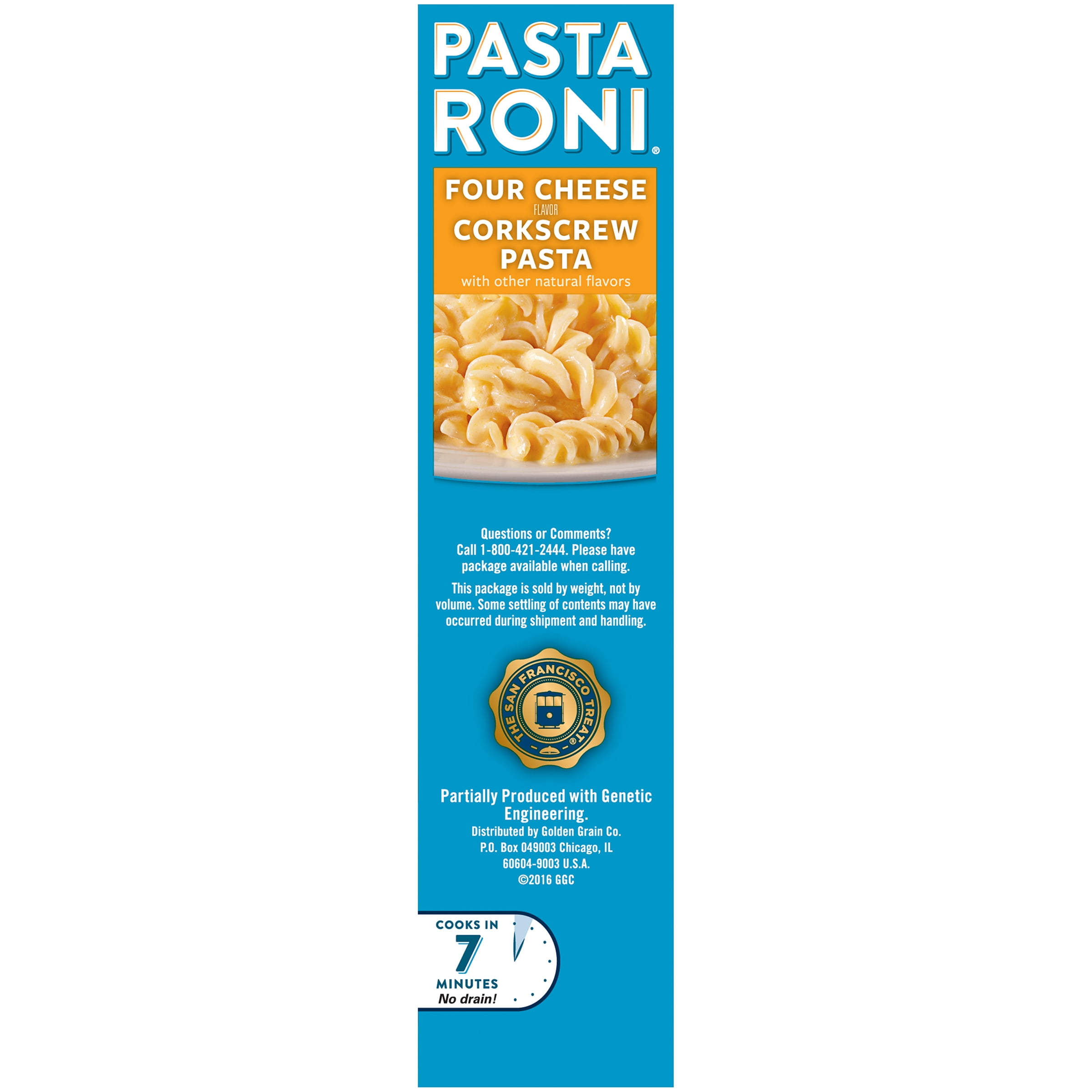 (12 pack) Pasta Roni Four Cheese Corkscrew Pasta, 6oz Box