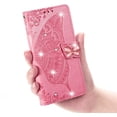 thumbnail image 3 of Samsung Galaxy A52 Wallet Case for Women,3D Butterfly Slim Flip PU Leather Phone Case Magnetic Closure for Credit Card Slots Holder Cover for Samsung Galaxy A52s/A52 HZD Rhinestone Pink, 3 of 8