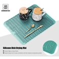 thumbnail image 3 of Alfombrilla de silicona para secar platos MODENGKONGJIAN, resistente al calor, verde, 3 of 6