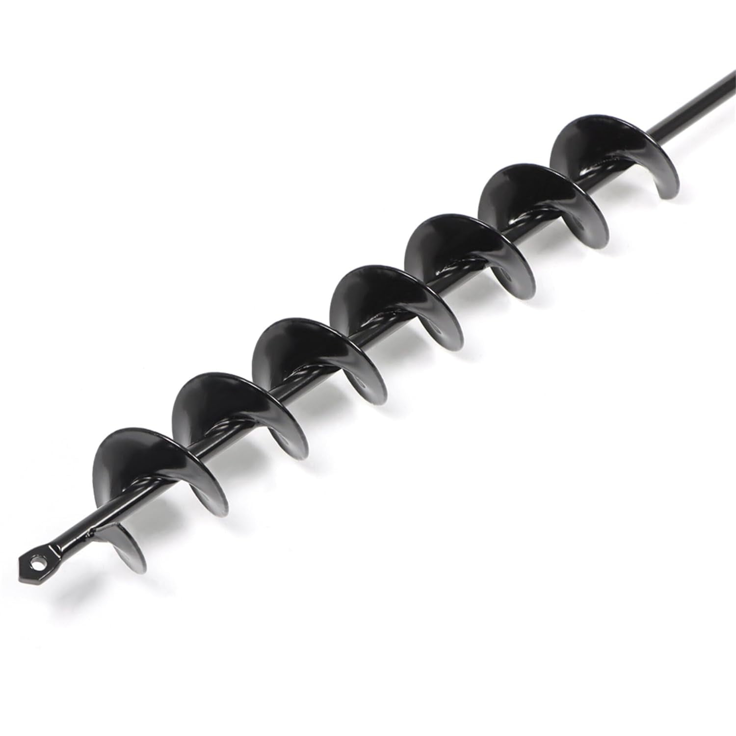 munirater Extended Length Auger Drill Bit Fit for Planting 2 x 32 Inch (Black, Long Blade) for 3/8 Inch Hex Drill