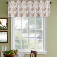thumbnail image 3 of Roses Floral Curtain Valances for Windows, Kitchen Valance Window Treatments Panel 2 Pack, Rustic Vintage Luxury Flowers Botanical Rod Pocket Short Curtains for Bathroom Bedroom 42 x 18 Inch, 3 of 8
