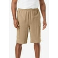 thumbnail image 4 of KingSize Men's Big & Tall Full Elastic Waist Gauze Cargo Shorts, 4 of 6