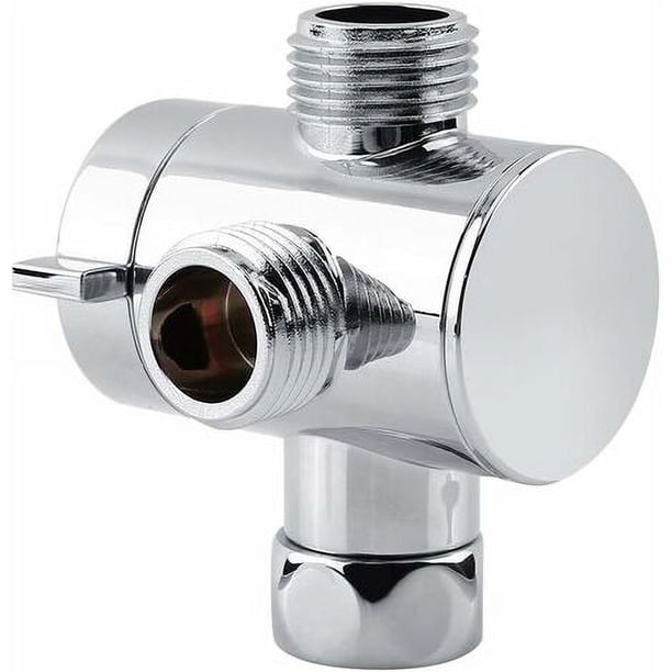 Cabezal de ducha multifuncional de 3 vías con desviador, adaptador de cabezal de ducha con brazo de ducha montado, piezas de repuesto para grifo en T G1/2" para fregadero de cocina Ephé