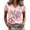 Vermilion, variant on Domzest Womens V Neck T Shirt Breast Cancer Awareness Survivor Never Give Up Pink Ribbon Graphic Tee Casual Short Sleeve Tops White S