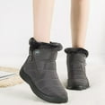 thumbnail image 2 of Bottines d'Hiver pour Femmes Doublure en Fourrure Imperméable Extérieur, 2 of 6