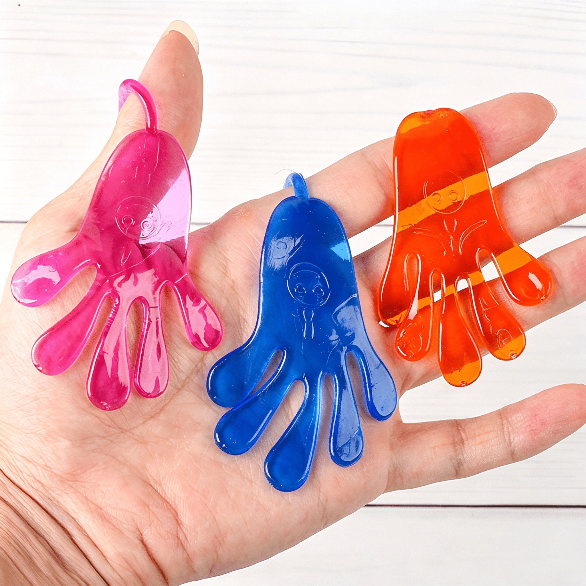 BESTSKY 2026 New 100Pcs Sticky Hands Party Favors for Kids Birthday Supplies Goodie Bag Stuffers Classroom Treasure Box Carnival Prizes Bulk Treat Gift Stuff Pinata Easter Egg Basket Fillers