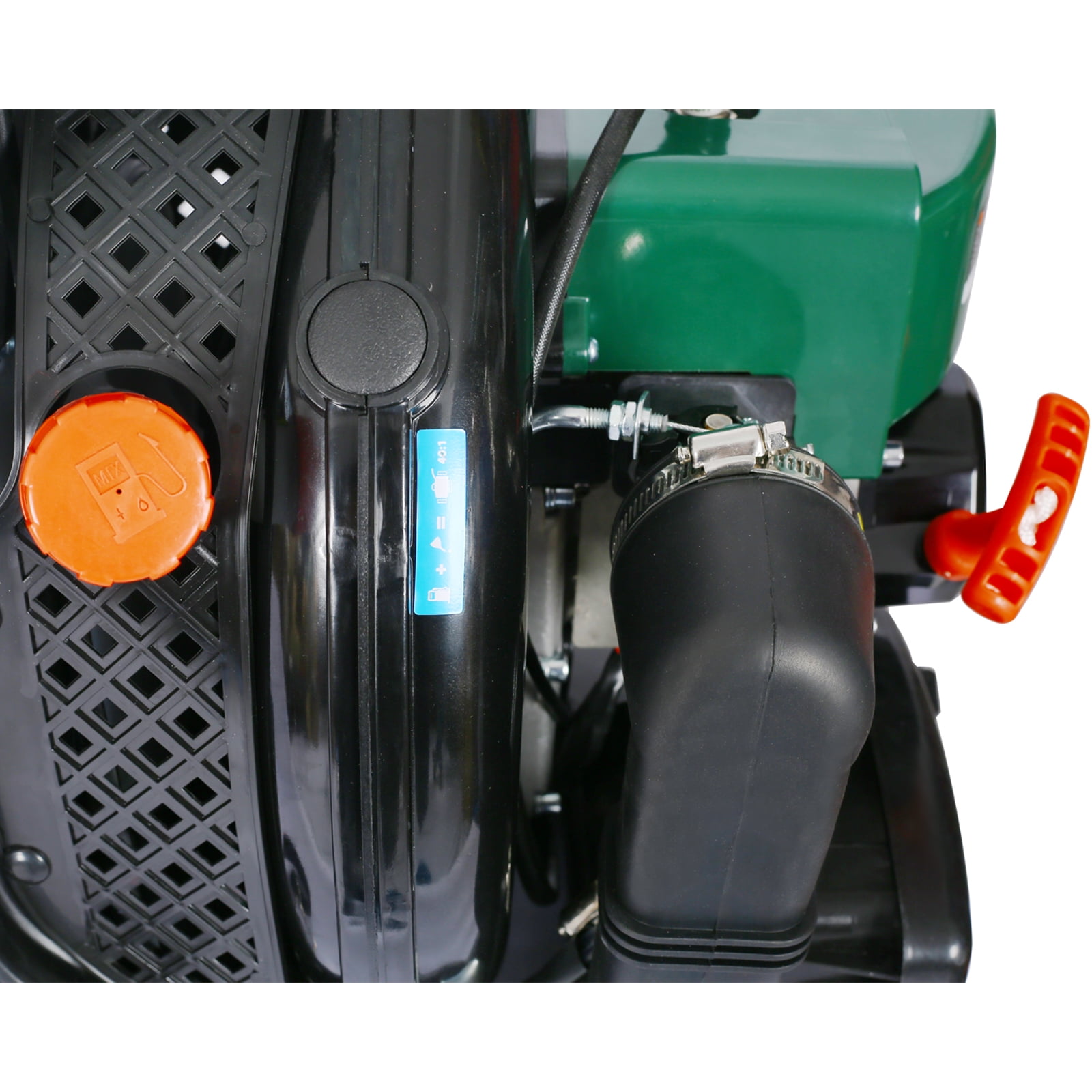 Backpack Leaf Blower, 63.3cc 2-Cycle Engine Gas Powered Leaf Blower with Nozzle Extension and Adjustable Straps for Lawn Garden Care, Max 750CFM