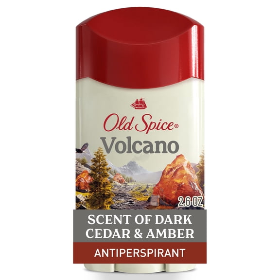 Old Spice Antiperspirant Deodorant for Men, Invisible Solid Stick, Volcano with Charcoal, 2.6 oz