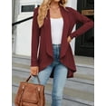 thumbnail image 4 of Lightweight Fall Cardigans For Women Solid Color Open Front Loose Fit Cardigans Sweater Soft Women Jacket Cogild, 4 of 6