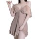 thumbnail image 1 of Gibobby Lencería sexy para mujer Día de San Valentín Camisón mini camisón sólido con tirantes encaje para mujer Camisón sexy(Morado,Talla única), 1 of 5