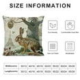 thumbnail image 6 of COMIO Hopyeer Rustic Vintage Animals Throw Pillow Covers  Decorative Cute Rabbits Dragonflies Robin Birds Butterfly Classical Pairs Garden Flowers Pillow Cushion Cover &nbsp;2pc, 6 of 6