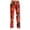 Red, variant on Womens Halloween Pajamas Funny Pumpkin Print Wide Leg Pajama For Women Halloween Elastic Waist Comfy Lounge Pants
