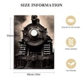 thumbnail image 2 of PIKWEEK  Old Train Picture Canvas Art Retro Sepia Brown Steam Train Poster Painting on Canvas Vintage Vehicle Poster for Home Office Living Room Decorations, 2 of 5