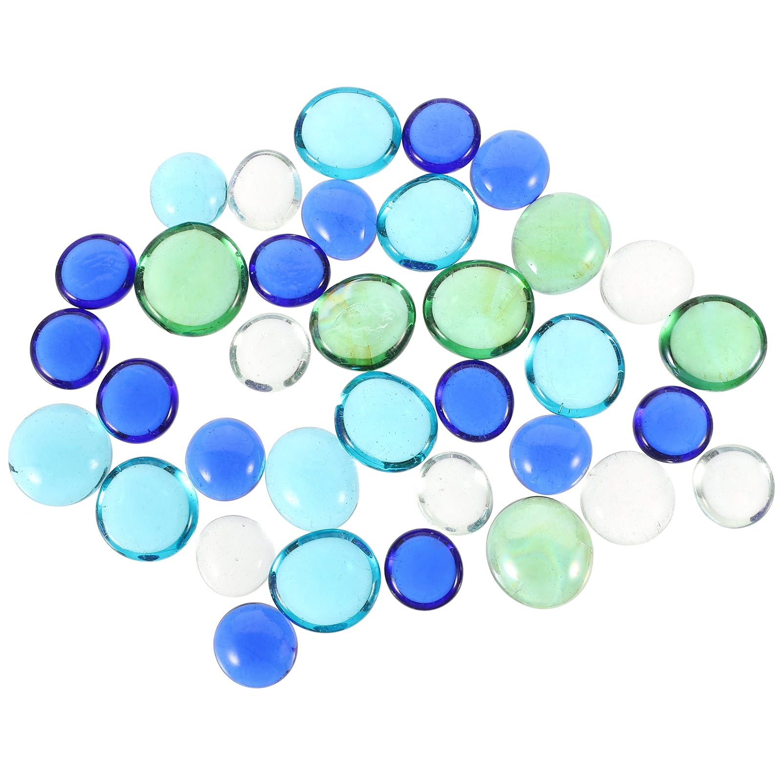 3 Bags of DIY Glass Aquarium Glass Gravels Stone Multiuse Colorful