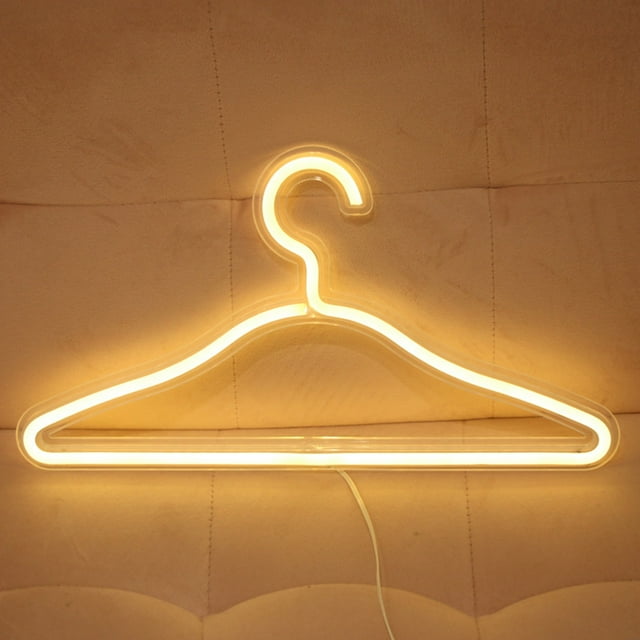 EGNMCR Hooks for Hanging Practical And Functional Decorative LED Neon Light Hangers In The Net Red Room Luminous hanger