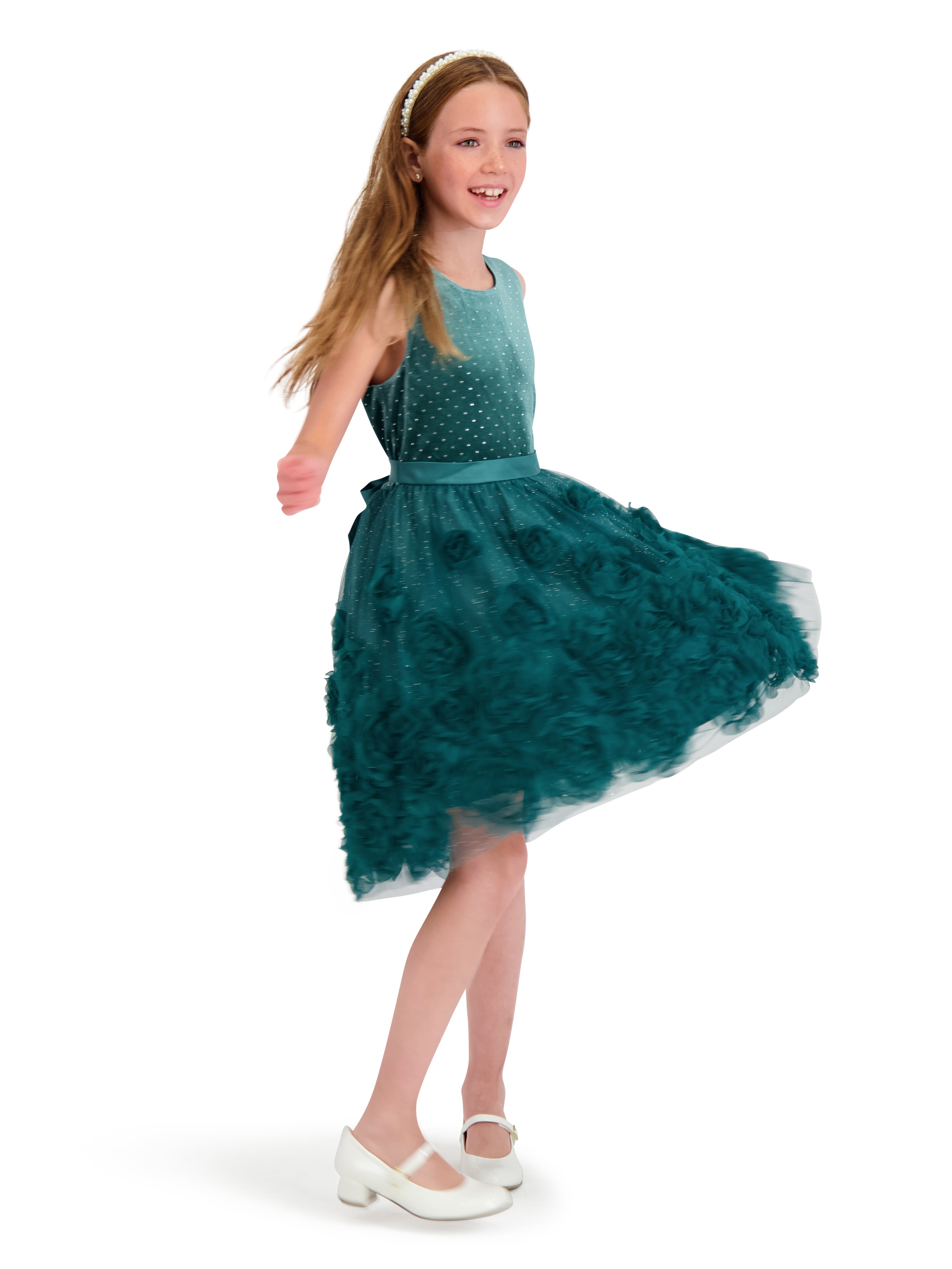 Kensie Girl Sleeveless Velvet High Low Dress, Sizes 4-16