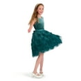 thumbnail image 4 of Kensie Girl Sleeveless Velvet High Low Dress, Sizes 4-16, 4 of 7