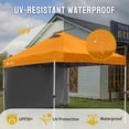 thumbnail image 5 of CROWN SHADES 10'x10' Instant Canopy Tent with 1 Sidewall with One Push Setup Sun Shelter for Events Parties Orange, 5 of 8