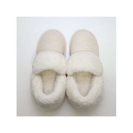 

Fangasis Women s Winter Slippers Warm Home Booties Furry Plush Footwear House Indoor