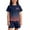 A Navy, variant on Boys Outfits Unisex Kids Lightweight Summer Outfit Gradient Letter Print Crew Neck Short Sleeve Top with Shorts Casual Two Piece Black1 2 Years-3 Years