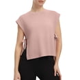 thumbnail image 2 of SAWOBUUN Womens Side Tie Cropped Tank Tops Summer Oversized Sleeveless Casual Loose Fit Boxy Basic Tees, 2 of 8