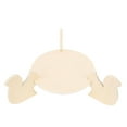thumbnail image 3 of Rustic Wood Cake Stand, 8.3in Diameter, Perfect For Birthday Party Wedding With Raised Design, 3 of 8