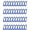 Blue, variant on 40 Pack Tough Plastic Key Tags with Split Ring Label Window, Assorted Colors