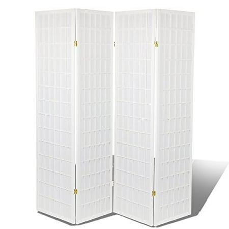 High Quality Oriental Room Divider Hardood Shoji Screen White 4 High Quality Oriental Room Divider Hardood Shoji Screen White 4 Panel By Magshion Futon Furniture