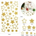 thumbnail image 3 of Moncolis 5 Sheets Glitter Gold Star Stickers, Self-Adhesive Assorted Star Labels for Handicrafts Christmas Decoration, Classroom Teacher Supplies, 3 of 6