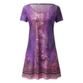 thumbnail image 3 of WILLBEST Fondos para Vestidos Mujer Vestido de Verano Floral Bohemio de Manga Corta con Cuello Redondo para Mujer Grande, 3 of 3