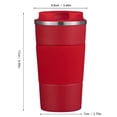 thumbnail image 3 of MERILER 510ml Stainless Steel Coffee Mug: Heat-Insulated & Leakproof, Reusable for Hot or Cold Beverages (BPA-Free), 3 of 6