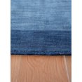 thumbnail image 3 of Rugsotic Carpets Hand Knotted Wool Area Rug 9'x12' Blue Contemporary Rectangle Indoor Rug for Living Room, Bedroom Antimicrobial L00201, 3 of 7