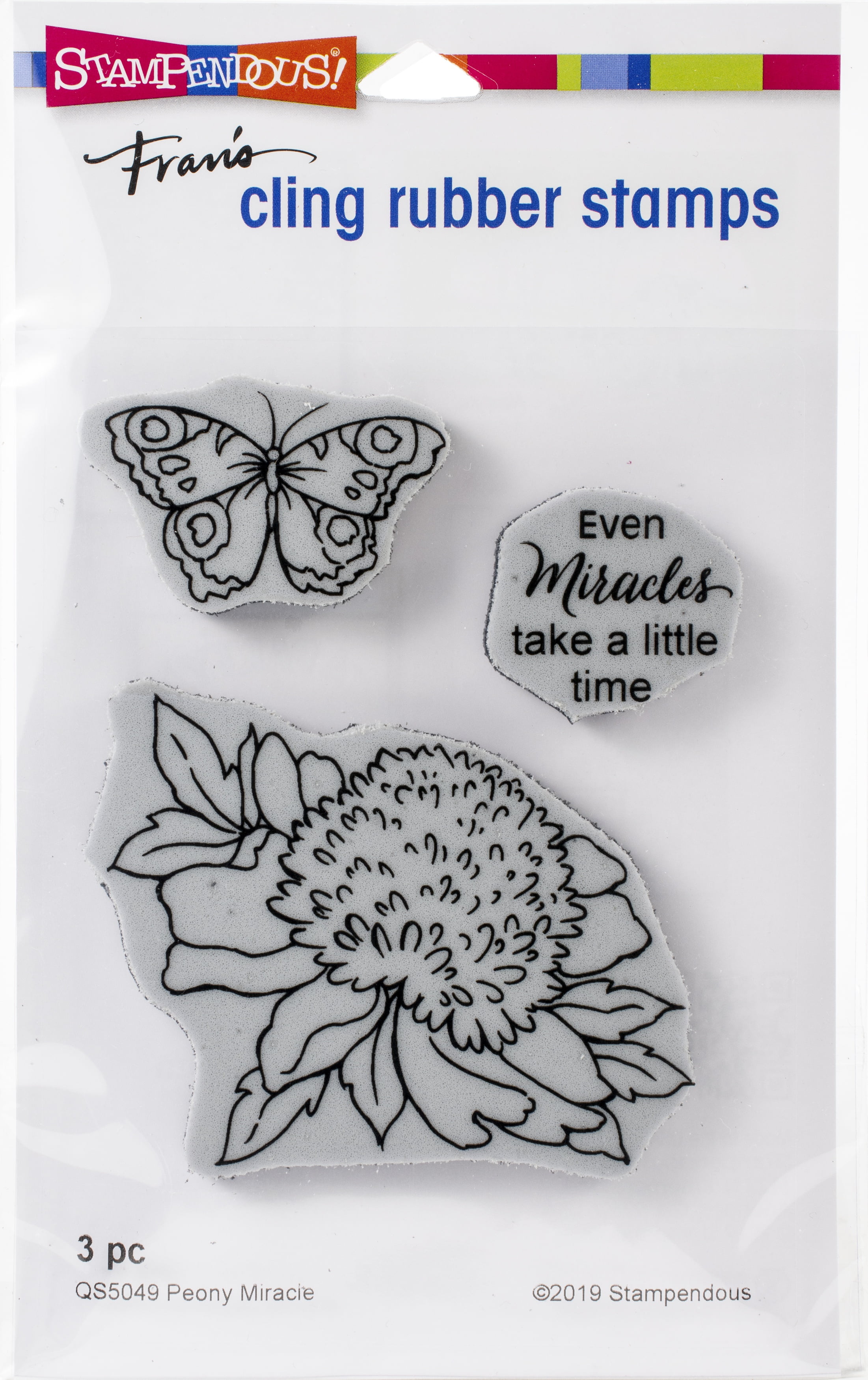 Music Washes Cling Mount Rubber Stamp