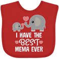 thumbnail image 3 of Inktastic Best Mema Ever Grandchild Boys or Girls Baby Bib, 3 of 4
