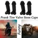 thumbnail image 3 of 4 Tapones Para Válvula De Neumático De Broma, Color Negro, De 1,8 Pulgadas, Universales Para Coches, Camiones, Motocicletas, Suv, 4 Unidades, 3 of 5