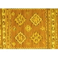 thumbnail image 1 of Ahgly Company Machine Washable Indoor Rectangle Persian Yellow Traditional Area Rugs, 7' x 10', 1 of 4