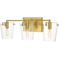 thumbnail image 3 of 351B03BLSB-Varaluz Lighting-Arlo 3-Light Bath and Vanity in Glam Style 7.75 Inches Tall and 22.88 Wide-Gold Finish, 3 of 5
