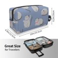 thumbnail image 4 of Goofa Cute Fat Cat Printed Toiletry Bag with Handle,Large Capacity Travel Makeup Cosmetic Bag for Women, Carry on Airport Airline Compliant Bag, 4 of 9