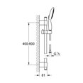 thumbnail image 2 of GROHE 27736000 Power & Soul 130 Shower Set, Starlight Chrome, 2 of 5