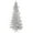 Flocked White on White, variant on Vickerman 12' Flocked White Slim Artificial Christmas Tree, Warm White LED Lights