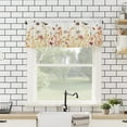 thumbnail image 2 of Thanksgiving Floral Valance Curtains Fall Leaves Bird Window Curtains for Home Living Room Decor, Autumn Flower Plant Leaf Kitchen Valances Rod Pocket Drapes Short Curtain 54x18in 1 Panel, 2 of 5