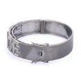 thumbnail image 2 of Natural Single Cut Diamond 925 Sterling Silver PEACE Bangle, 2 of 4