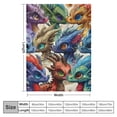 thumbnail image 4 of Nawypu Dragon Blanket Gifts -  Cute Throw Blanket for Kids, Boys &amp; Girls - Colorful Soft Fuzzy Blankets for Couch, Sofa &amp; Bed, 4 of 6