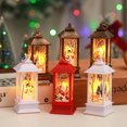 thumbnail image 4 of Lámpara de viento con vela de llama navideña, decoración de Papá Noel, adornos de escritorio luminosos LED, candelabro, 4 of 4