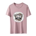 thumbnail image 4 of Blusa suelta estampada con cuello redondo y manga corta para mujer OAVQHLG3B Store  lin121212, 4 of 5