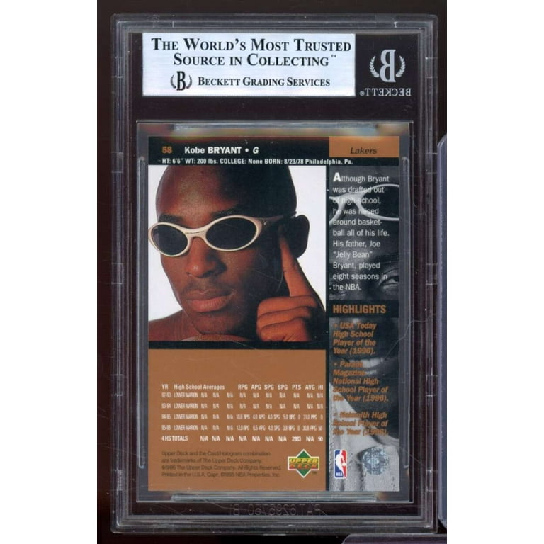 Kobe Bryant Rookie Card 1996-97 Upper Deck #58 BGS 9