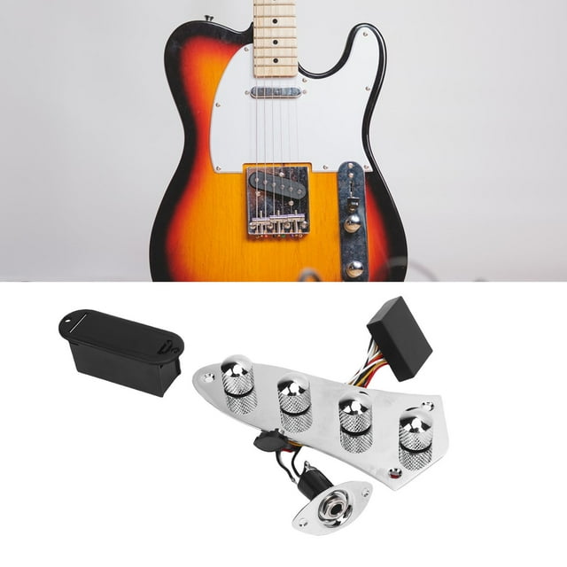 Prewired Control Plate Prewired 3 Stage Preamplifier Guitar Control Plate Assembly Replacement