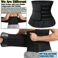 thumbnail image 3 of COMFREE Neoprene Sauna Waist Trainer Corset Sweat Belt for Women Compression Cincher Band Workout Fitness Back Support, 3 of 5